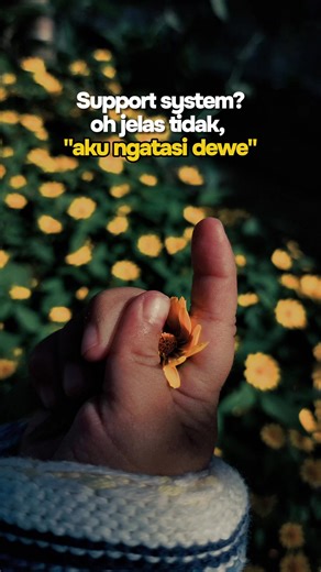Dewe.? Gak ah, aku karo sesage. Izin 😁🙏. #cb #katakata #jawapride #ytta #bapakibu