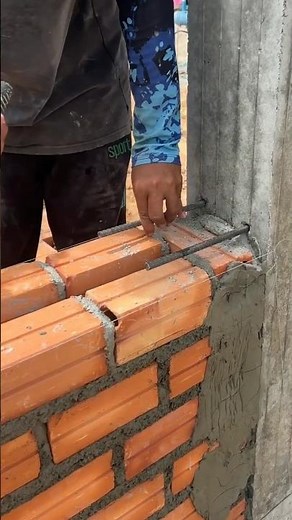 Bricklaying Technique with Steel Anchors