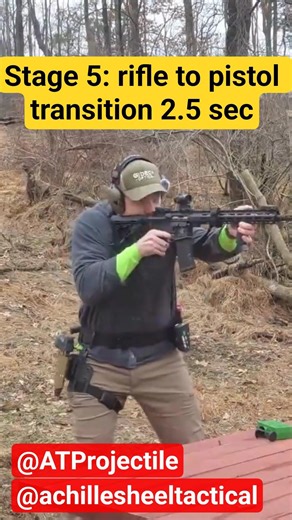 Rifle to Pistol Transition in 2.5 Seconds