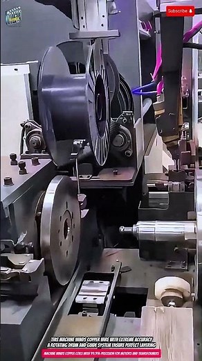 Machine Winds Copper Coils with 99.9% Precision for Motors and Transformers