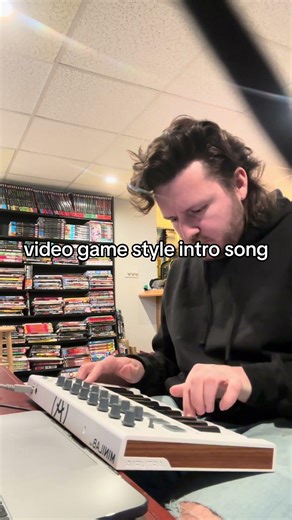 Making a video game song #recording #synth #videogamemusic