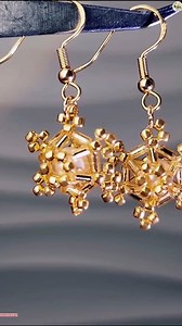 DIY Elegant Snowflake Earrings Tutorial ❄️❄️ | Wedding Decoration Ideas