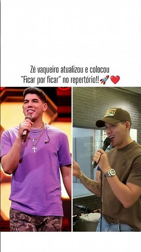 Zé vaqueiro cantando "Ficar por ficar"