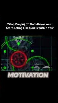 Stop praying to God above you — start acting like God is within you. 🙏 #godwithinyou