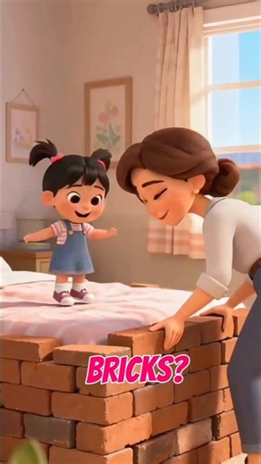 Zesty drama Mom, Why are there Bricks Around my Bed? 😂 #3dcartoonFamilyFun