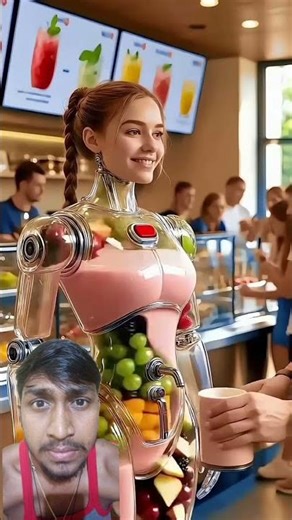 Very good robotic machine makes mixed fruit juice in seconds #farm #fruit #grind#juse#machine