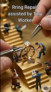 When Repairing Ring Assister by Tiny Worker #shortsfeed #shorts #viralshorts #tinyhouse #cute #funny