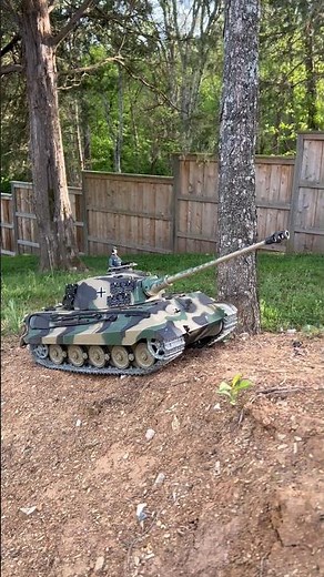 Heng Long Tiger II RC tank climbing a slope