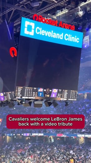 LeBron James got teary-eyed during the Cavs’ video tribute in what could be his final game in Cleveland. Video: Ethan Sands, Clevelanddotcom | cleveland.com