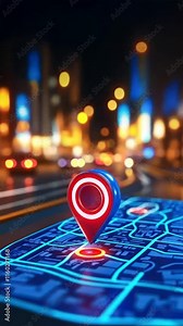 3D cartoon icons of location pins scattered on a city map, highlighting real time traffic updates, road navigation, and current traffic conditions