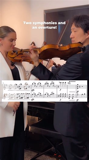 Dvořák & Beethoven symphonies + Rossini overture🎶 Sheet music👇