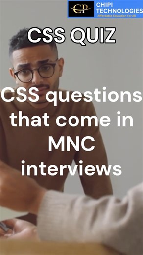 Frontend Interview Question CSS Measurement Units | CSS Interview | ChiPi Technologies