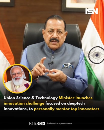 Union Science and Technology Minister Dr. Jitendra Singh has launched a nationwide innovation challenge ahead of the India International Science Festival (IISF) 2025, calling on students, startups, researchers and citizens, especially India’s Gen Z, to contribute breakthrough ideas across emerging technologies. In a video message, Singh said India has made “historic leaps” in the last 11 years, noting that the country now has more than 6,000 deeptech startups, a bioeconomy that has expanded 14-f