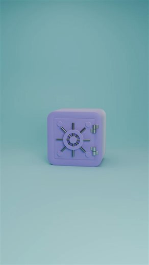 Modeling safe box icon #3d #blender #3dicons