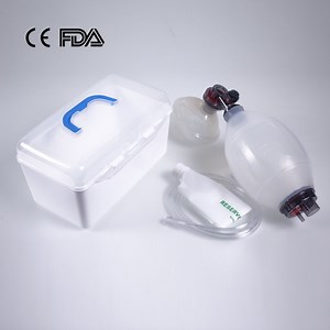[Hot Item] CE/ISO/FDA Approved Reusable Silicone Manual Resuscitator Ambu Bag Green