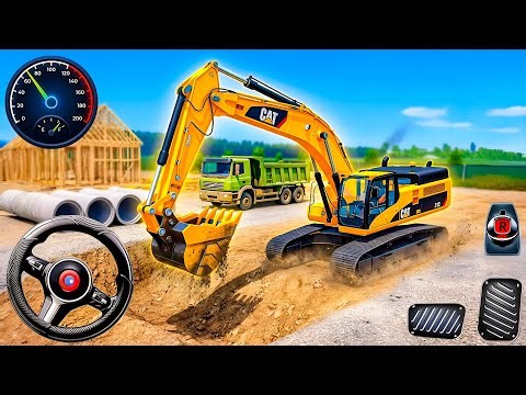 City Road Construction Simulator 3D - Heavy Excavator And Truck Action 🚧🔥 (Android Gameplay)