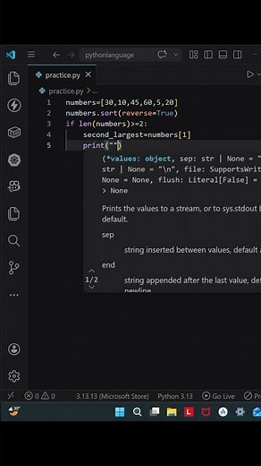 61 Python Program to find the second largest number