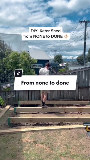 Finally, a shed that won't rust! Storing stuff near the sea is tricky - this Keter resin shed is built to last, rot, rust & peel proof with a 10 year warranty. You can even paint it! Peace of mind, and it looks so sleek! Would you try it? 👌🏼💯 #garden #gardenshed #backyardvibes #diy #fyp #fypシ