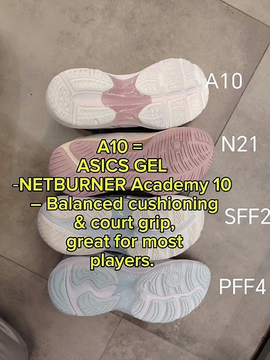 Asics Netball shoes comparison/ selection guide