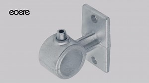 4 PCS Structural Pipe Fitting, Rail Pipe to Wall Support Bracket Fits 1" Nominal Galvanized Pipe (Actual OD: 1.315")