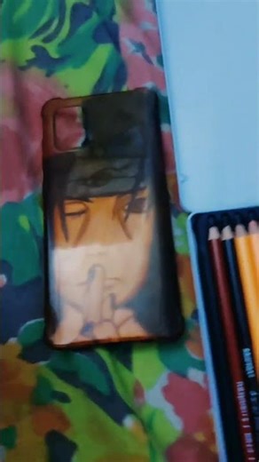 itachi drawing in mobile case💀💀👿😈
