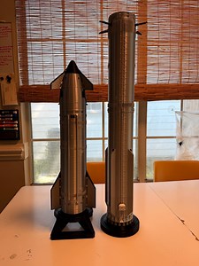 1:96 Scale Spacex Starship Rocket Model – 3D Printed, Magnetic, Fully Detailed, Collector Display - Etsy