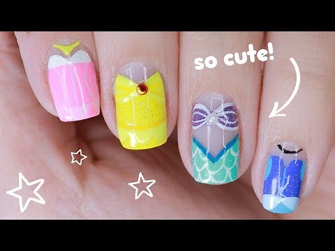 ✨ Magical (& Classic!) Disney Princess Nail Art Tutorial ✨