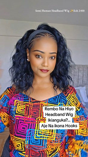 All Our Headband Wigs Have Hooks👌So You Dont Have To Worry About Your Wig Falling Off☺️ 🌸This Unit is Available At Rembo For Ksh 2400 Only‼️☎️Order via 0757-321157 we Deliver Countrywide 👌 #foryoupage #remboladyworld #Headbandwigs #gluelesswigs | myladyworldkenya