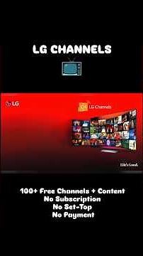 LG Channels Are Here! 100+Free Channels Now On LG Smart TVs! #lgtv #new #technews #tv #channel