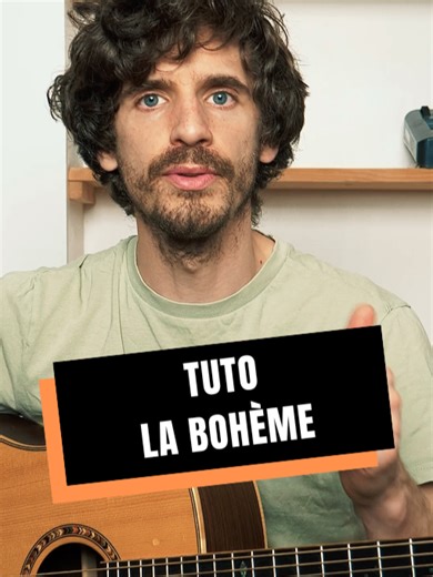 Tuto 'La Bohème' de Charles Aznavour 🎸 en 4 accords à la guitare acoustique #guitare #tutoguitare #charlesaznavour #laboheme#guitareacoustique