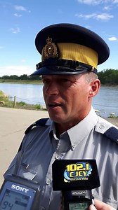 Latest update on river search by Cpl. Shane Ryan of RCMP. Only boats out today. Using sonar to search for missing man. | Medicine Hat News