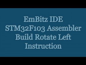 EmBitz IDE - STM32F103 Cortex M3 Assembler - Build Rotate Left Instruction Yourself