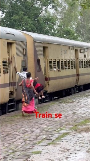 Falling from the train #train #railway #indianrailways