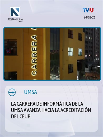 La carrera de Informática de la UMSA se encuentra en proceso de autoevaluación para su posterior acreditación mediante el CEUB. #informatica #proceso #umsasomostodos #prensatvu #tvuumsalp