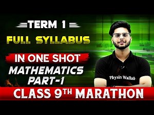 Complete CBSE Maths - 9th | Term - 1 in One Shot (Part-1) | Marathon Series