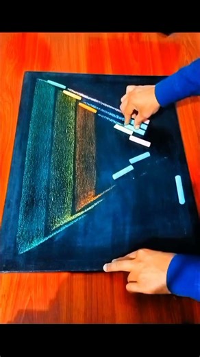 Allah name calligraphy with chalk using new mathod #allahcalligraphy #allah #islamiccalligraphy