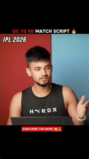 DC VS RR MATCH TODAY SCRIPT 😱🥶 #ipl2026 #ipl #cricket #trending #shorts #viral #dcvsrr