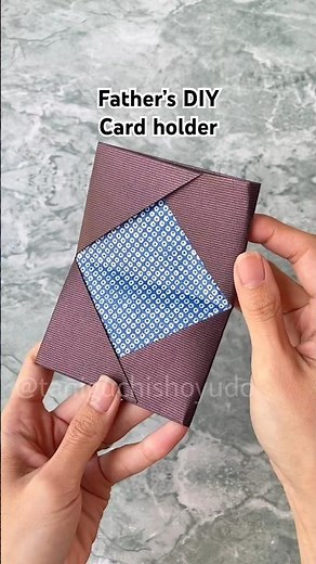 父の日の工作 カードホルダー #簡単な折り紙 #紙工作
