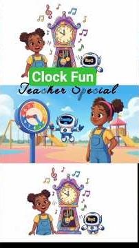 What Time Is It? ⏰ Learn to Tell Time in 40 Seconds! #adventure #tellingtime #shorts #cartoon #kids