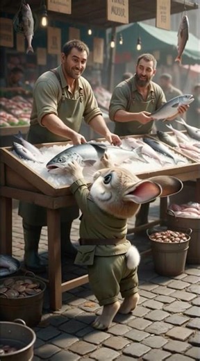 Poor Major Bunny Helps a Fish in Trouble | Emotional Short Animation