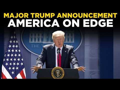 US NEWS LIVE: Trump's Most Explosive Speech From White House, All Eyes on Washington | TRUMP NEWS