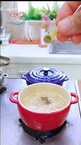 MINIATURE KITCHEN SET COOKING REAL FOOD [ Functional Toys ]