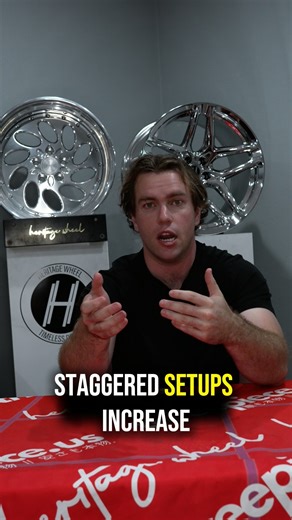 threepieceus on Instagram: "Staggered vs. Square - which setup is actually better? If you’re building a RWD car and want max grip in the rear, a staggered setup can make sense… but it's not always needed, and can actually make your car slower! For most builds,especially front-wheel drive or AWD,a square setup gives you more tire rotation options, better handling balance, and easier alignment. #threepieceus"