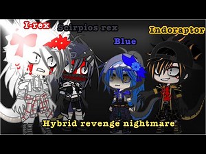 😈Blue nightmare(short)😈|Jurassic World|Gacha club|Gacha life|🦕🦖👻