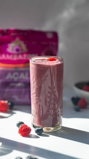 SAMBAZON | Here’s a simple and delicious smoothie to add into your recipe rotation! ✨ SAMBAZON’s NEW Açaí Puree Frozen into Rounded Pieces are... | Instagram