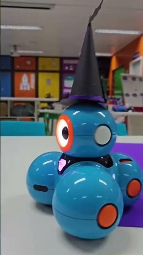 Halloween Coding Lesson Idea for Kids Dressing up Dash Robot in a Costume