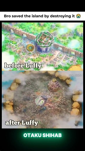 Luffy literally destroyed Dressrosa to save it! 😭🏴‍☠️ #Onepiece #Luffy #Dressrosa #Anime #Shorts