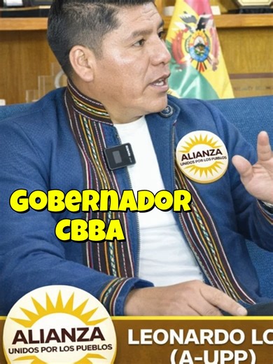 Leonardo Loza: Candidato a Gobernación de Cochabamba 2026