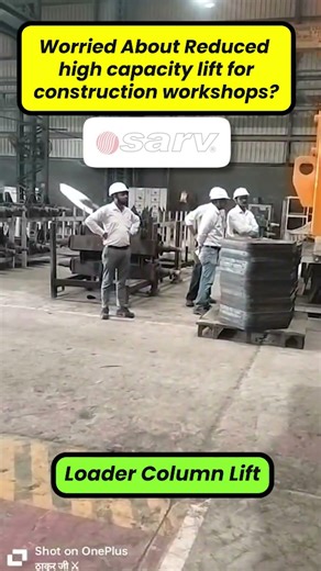 Loader Column Lift – Fleet Owner’s Choice#FleetMaintenance #ConstructionWorkshop