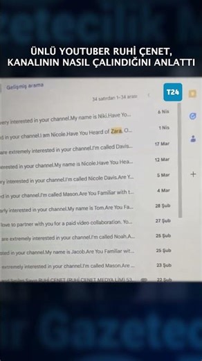Ünlü Youtuber Ruhi Çenet kanalının nasıl çalındığını anlattı